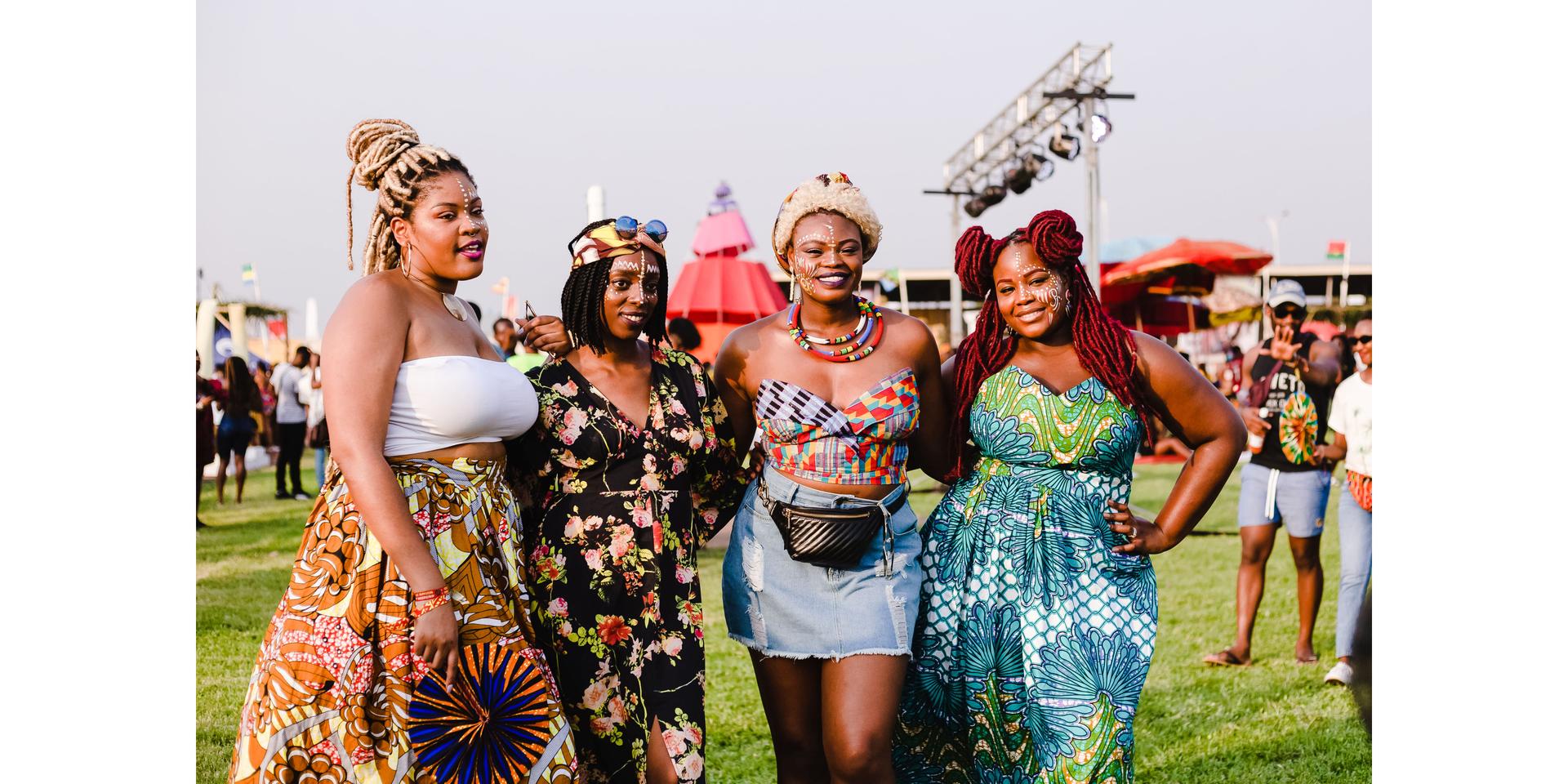 Group of African woman posing for a photo